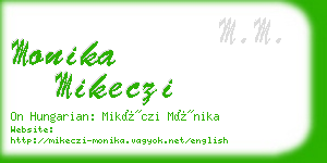 monika mikeczi business card